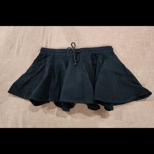 Daily Practice by Anthropologie Courtside Mini Skirt Size Large Black NWT